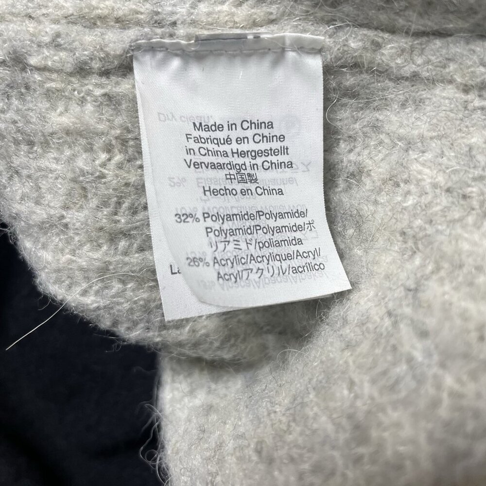 POINT SUR J.Crew Gray Open Back Sweater Buttons Women’s M Alpaca Gray - Picture 7 of 9
